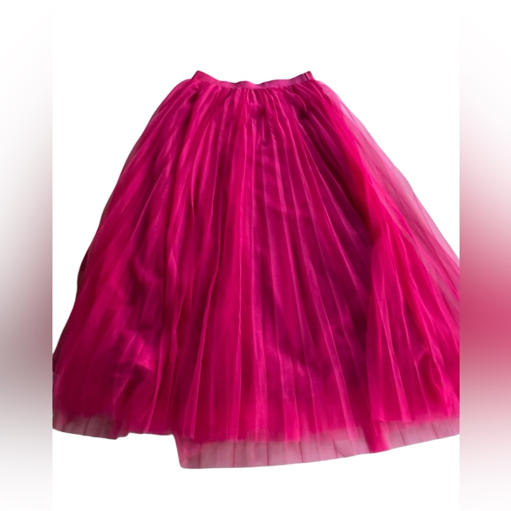 Bright pink tule skirt